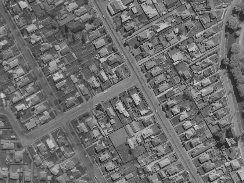 48-50 Koromiko Street from the air, 1970-1974