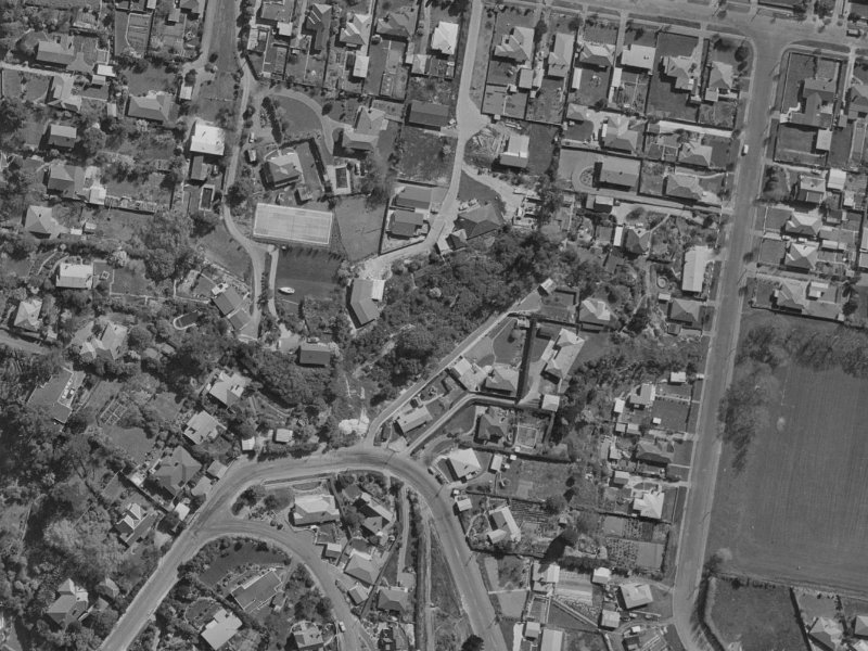 363 Centaurus Road from the air, 1970-1974