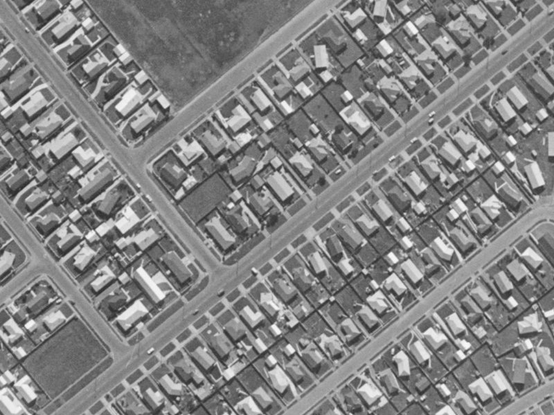 166 Halswell Road from the air, 1970-1974