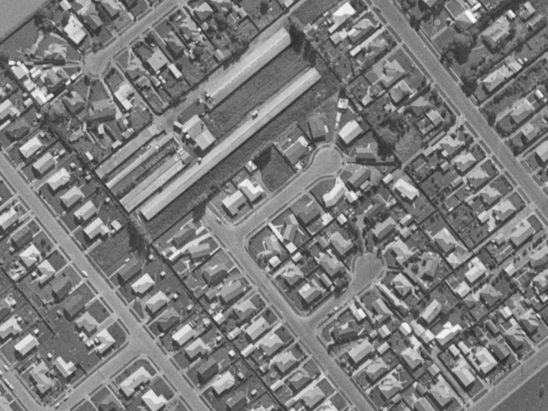 4 Hussar Place from the air, 1970-1974