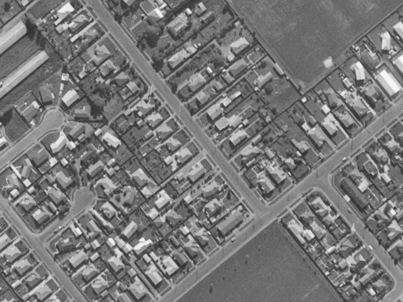 70 Tankerville Road from the air, 1970-1974