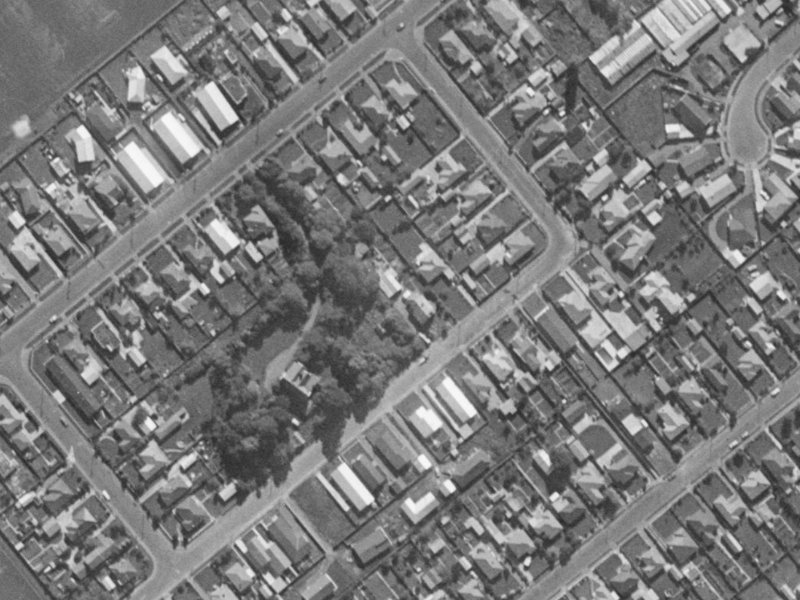 Cedars Street from the air, 1970-1974