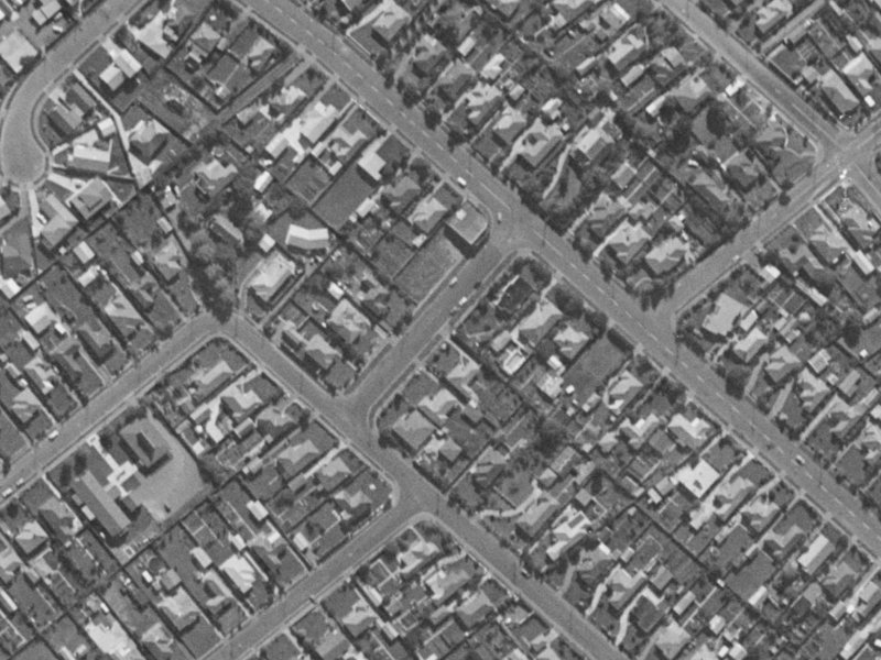 1 Lewis Street from the air, 1970-1974