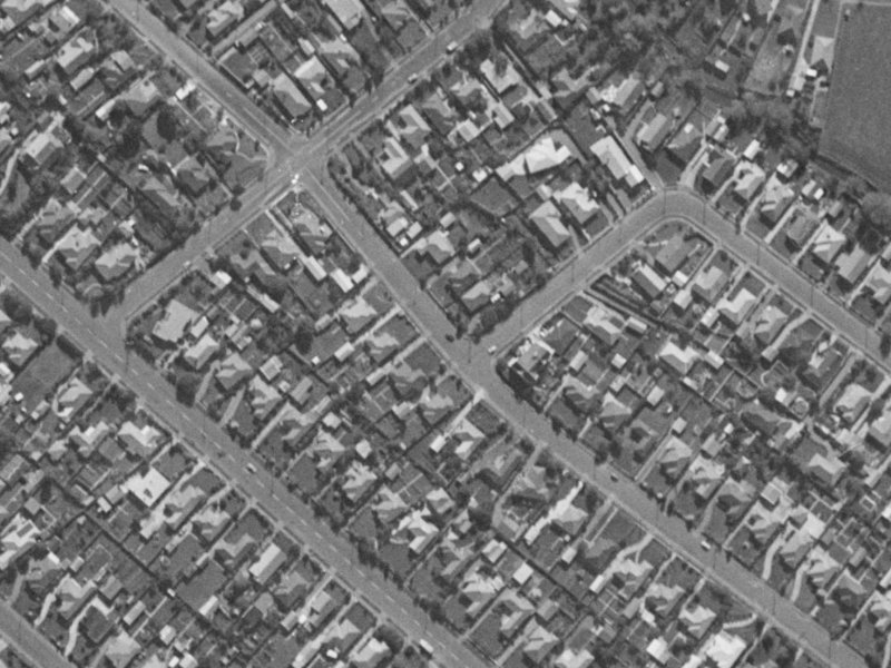 64 McBeath Avenue from the air, 1970-1974
