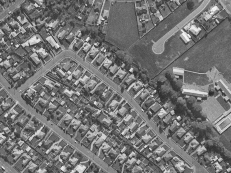 60 Greenpark Street from the air, 1970-1974