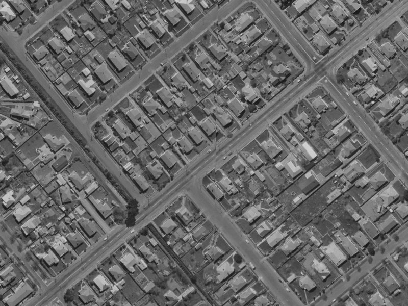 89 Somerfield Street from the air, 1970-1974