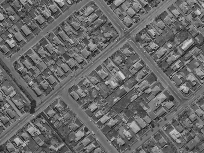 88 Somerfield Street from the air, 1970-1974