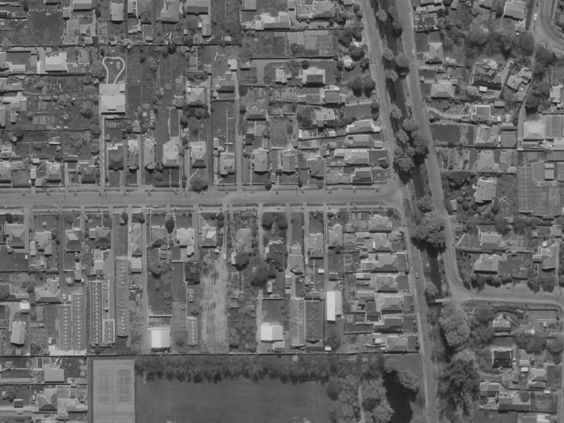 150 Fisher Avenue from the air, 1970-1974
