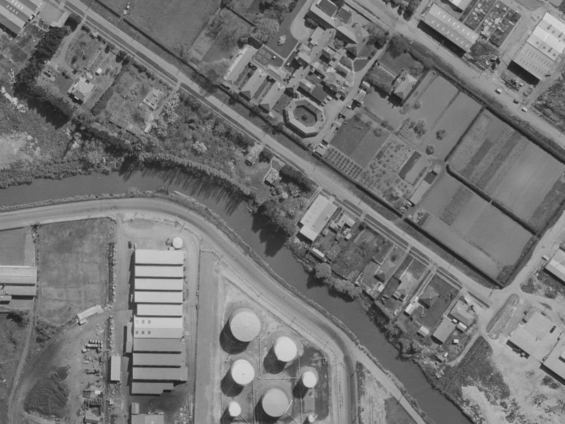 Broad Street from the air, 1970-1974