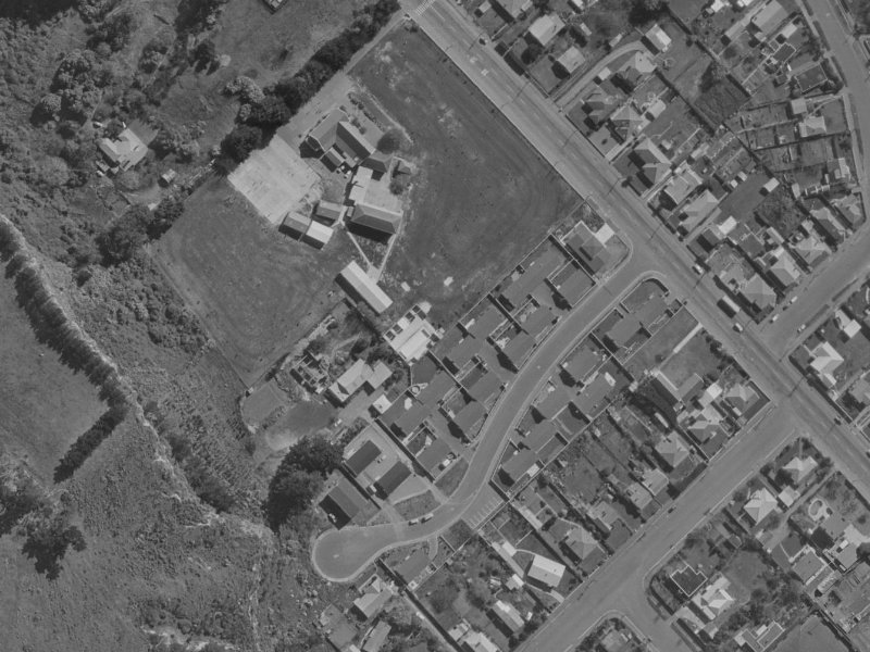 18 Raekura Place from the air, 1970-1974
