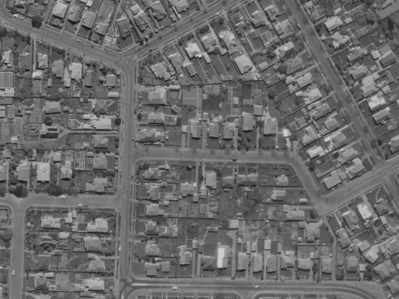 9 Koromiko Street from the air, 1970-1974
