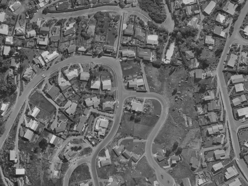 45 Cannon Hill Crescent from the air, 1970-1974