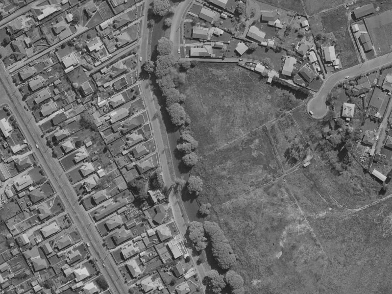 288 Riverlaw Terrace from the air, 1970-1974