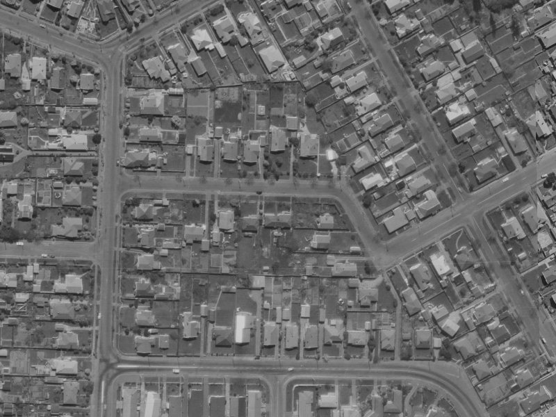 18 Koromiko Street from the air, 1970-1974