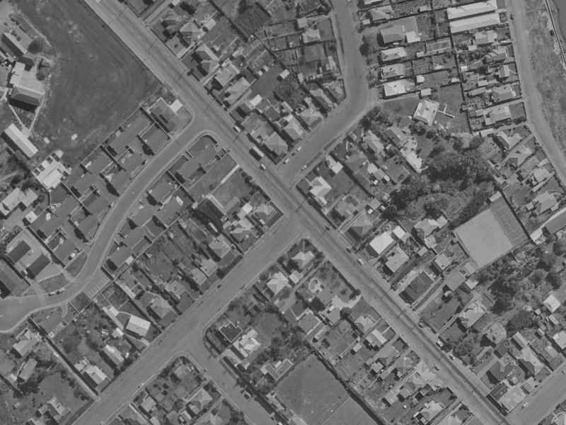 2 Taupata Street from the air, 1970-1974