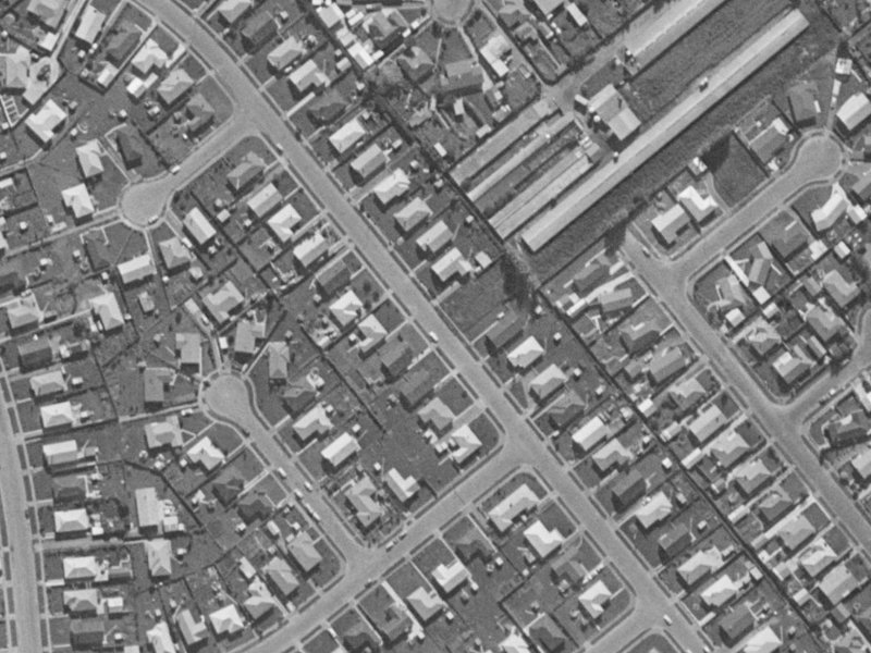 41 Redgrave Street from the air, 1970-1974