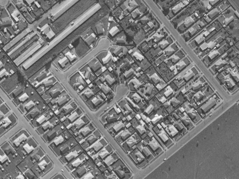 10 Martell Place from the air, 1970-1974
