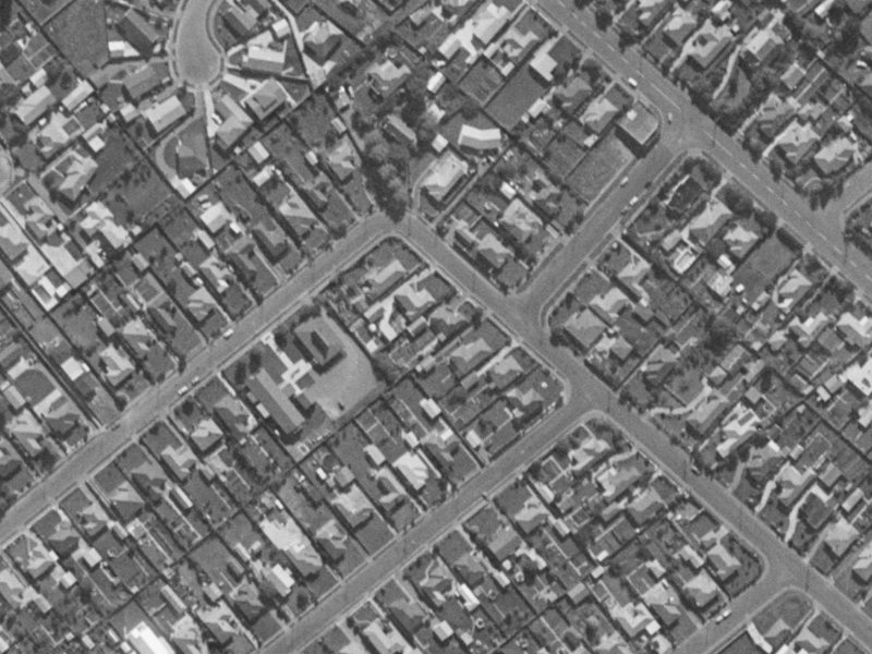 6 Wyn Street from the air, 1970-1974
