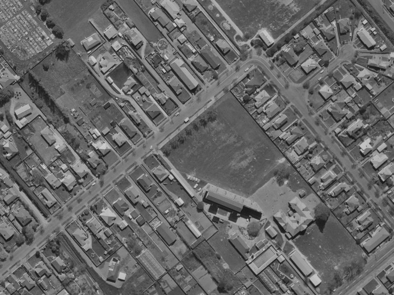 42 Studholme Street from the air, 1970-1974