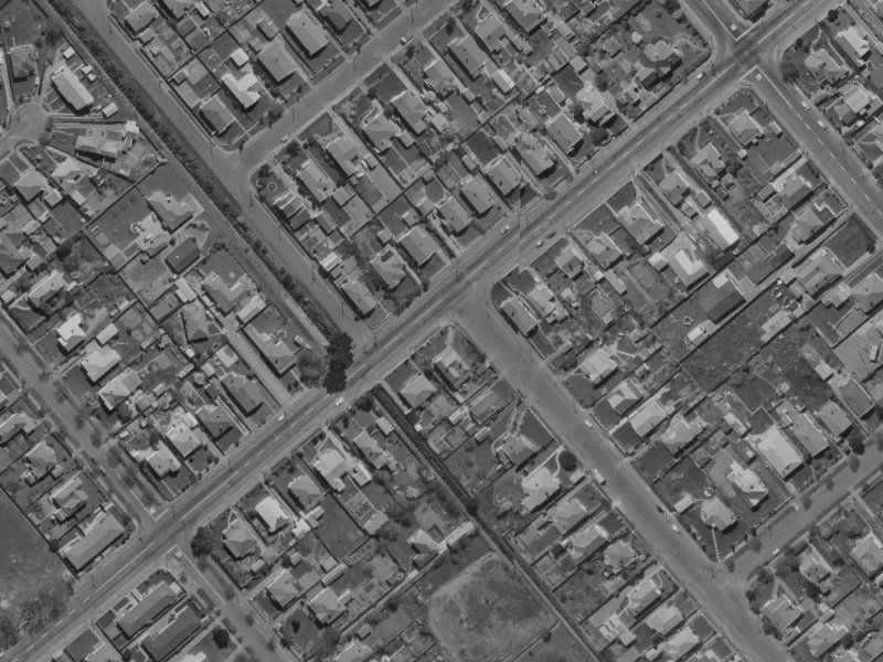 74 Somerfield Street from the air, 1970-1974