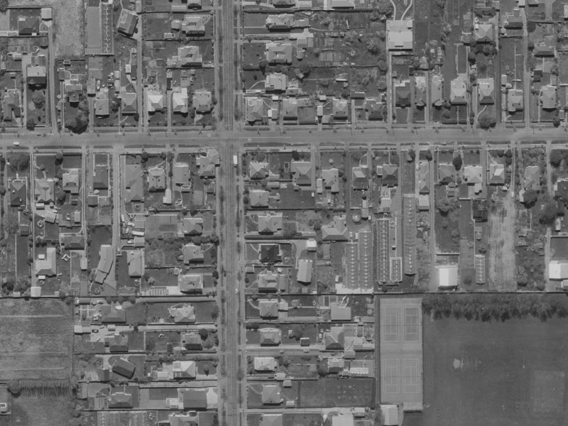 48A Norwood Street from the air, 1970-1974