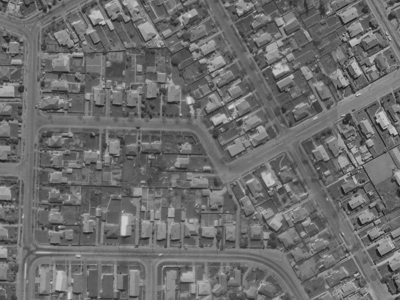26 Koromiko Street from the air, 1970-1974