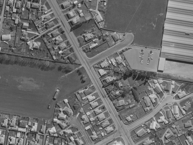 255 Opawa Road from the air, 1970-1974