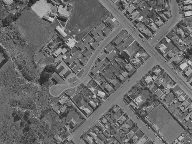 13 Raekura Place from the air, 1970-1974