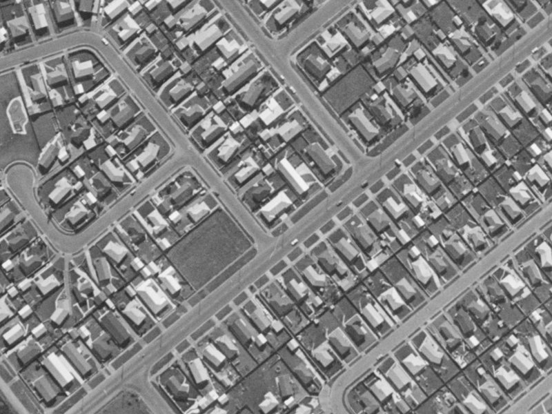 178A Halswell Road from the air, 1970-1974