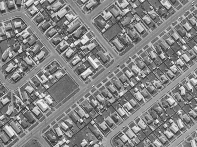 176A Halswell Road from the air, 1970-1974