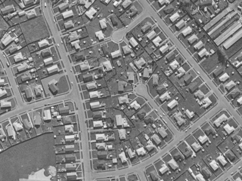 9 Dalglish Place from the air, 1970-1974
