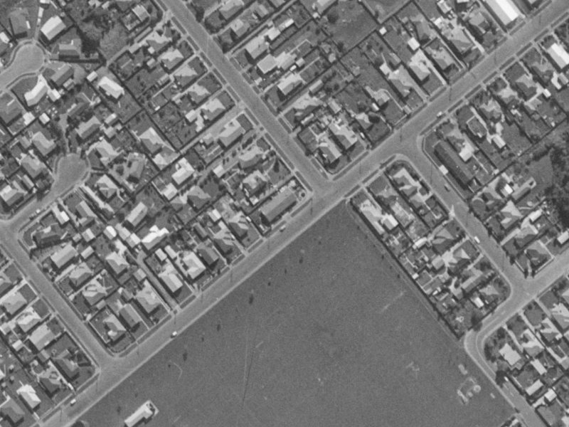 54 Mathers Road from the air, 1970-1974