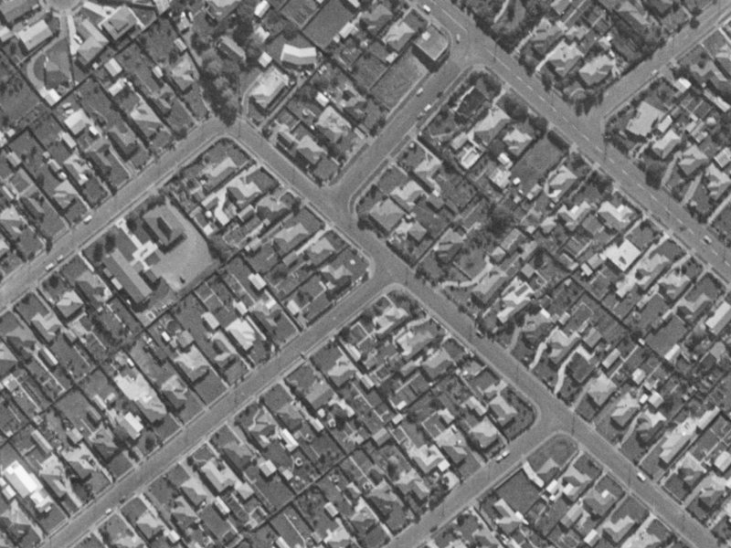 1 Dalkeith Street from the air, 1970-1974