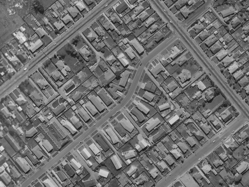 89 Roberta Drive from the air, 1970-1974
