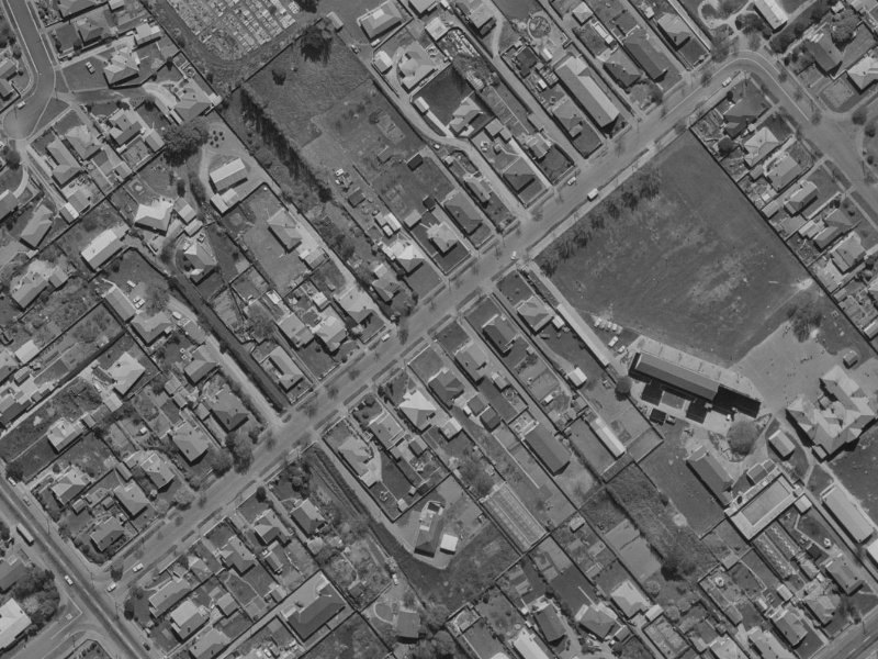 28 Studholme Street from the air, 1970-1974