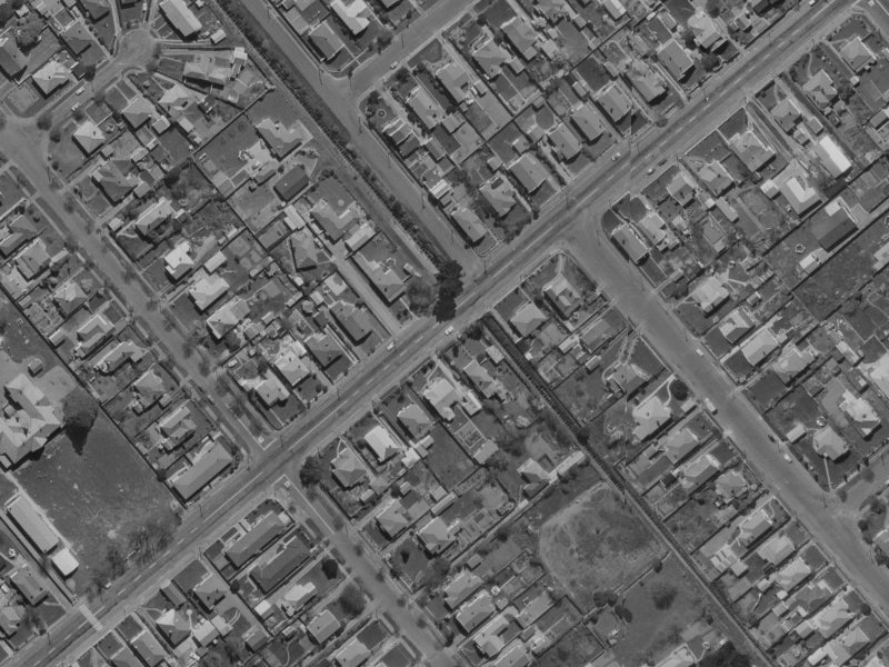 68 Somerfield Street from the air, 1970-1974