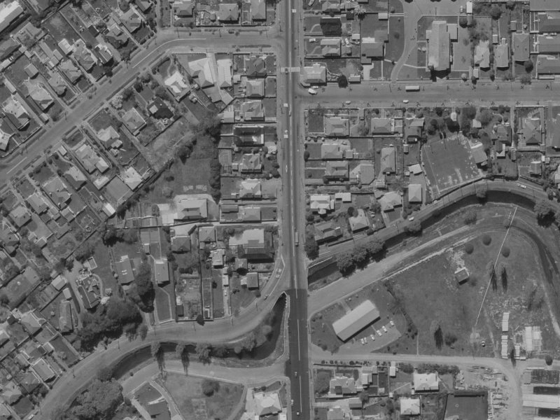 81 Colombo Street from the air, 1970-1974