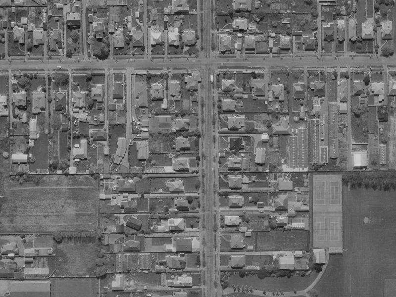 49 Norwood Street from the air, 1970-1974