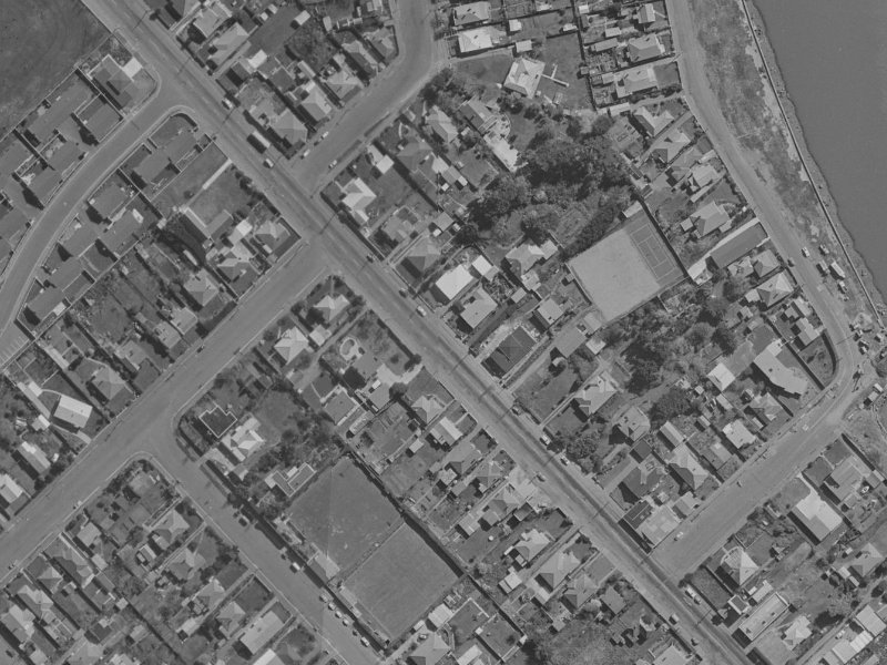 97 Main Road Redcliffs from the air, 1970-1974