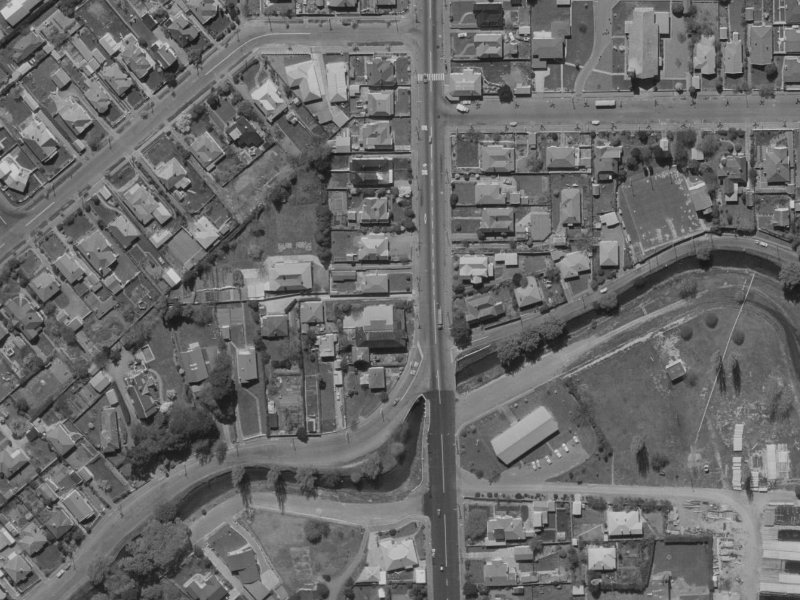 79 Colombo Street from the air, 1970-1974