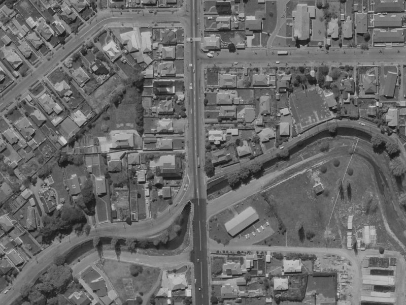 78 Colombo Street from the air, 1970-1974