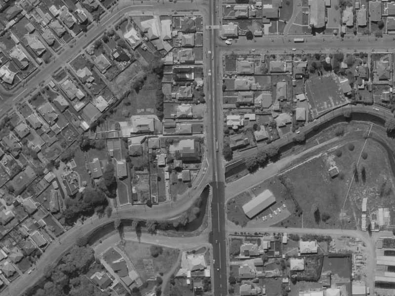 71 Colombo Street from the air, 1970-1974