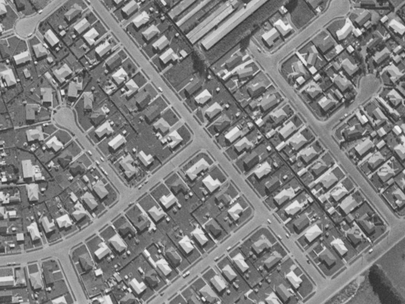 42 Redgrave Street from the air, 1970-1974