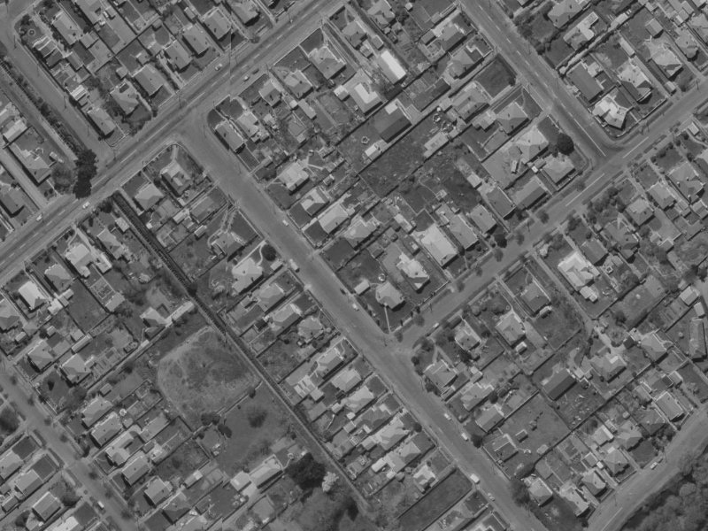 28 Young Street from the air, 1970-1974