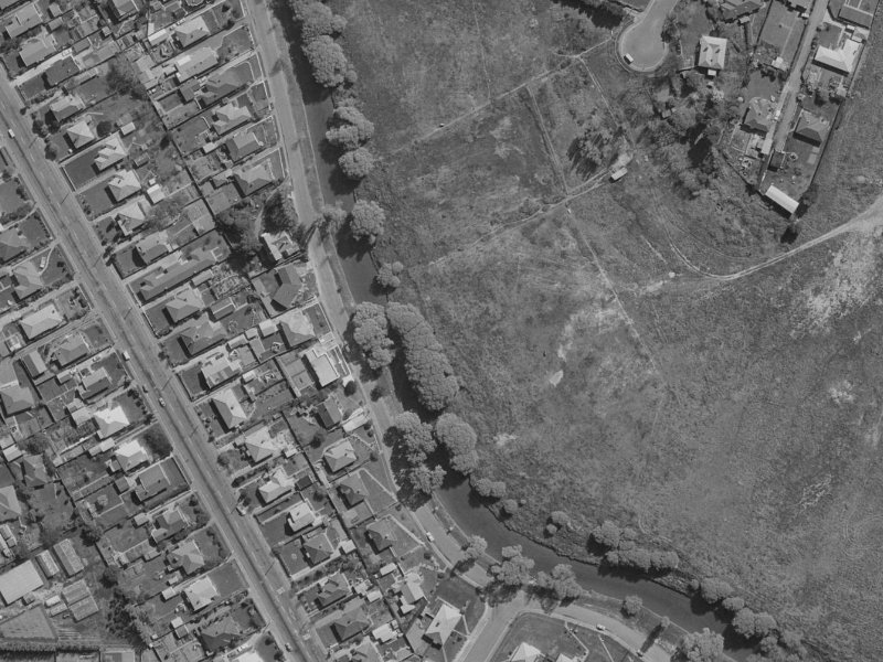 328 Riverlaw Terrace from the air, 1970-1974