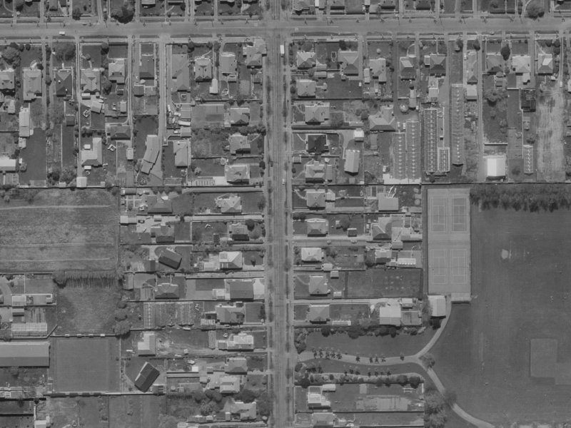 40 Norwood Street from the air, 1970-1974