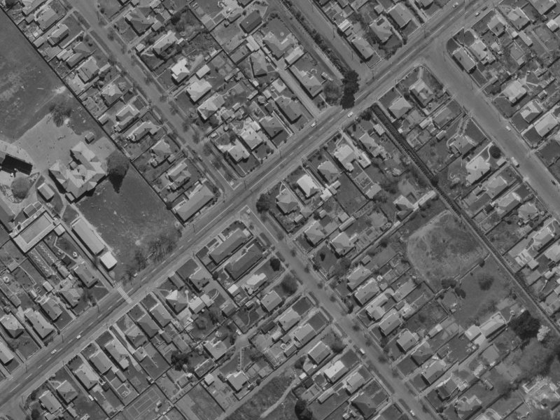 93A Studholme Street from the air, 1970-1974