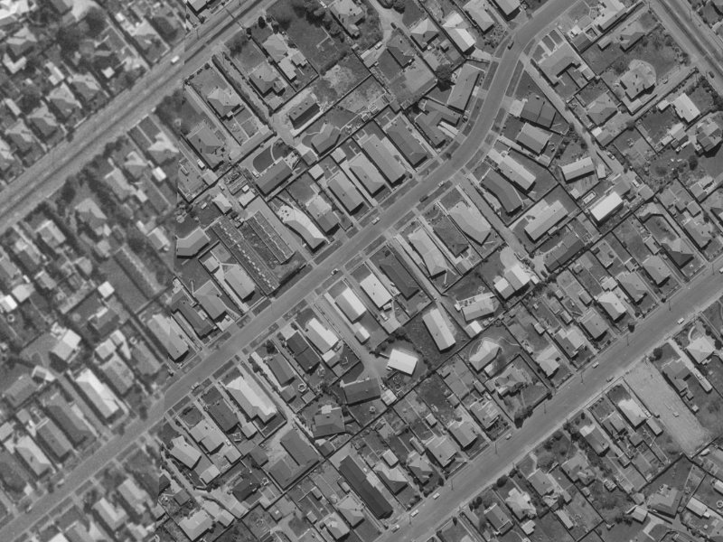 82 Roberta Drive from the air, 1970-1974