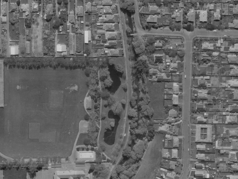 68E Palatine Terrace from the air, 1970-1974
