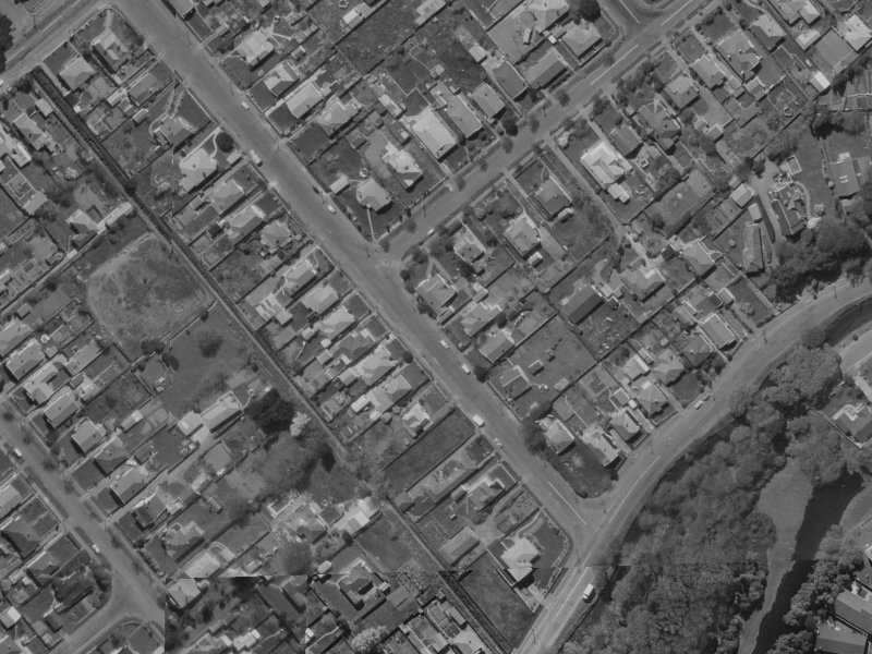 18 Young Street from the air, 1970-1974